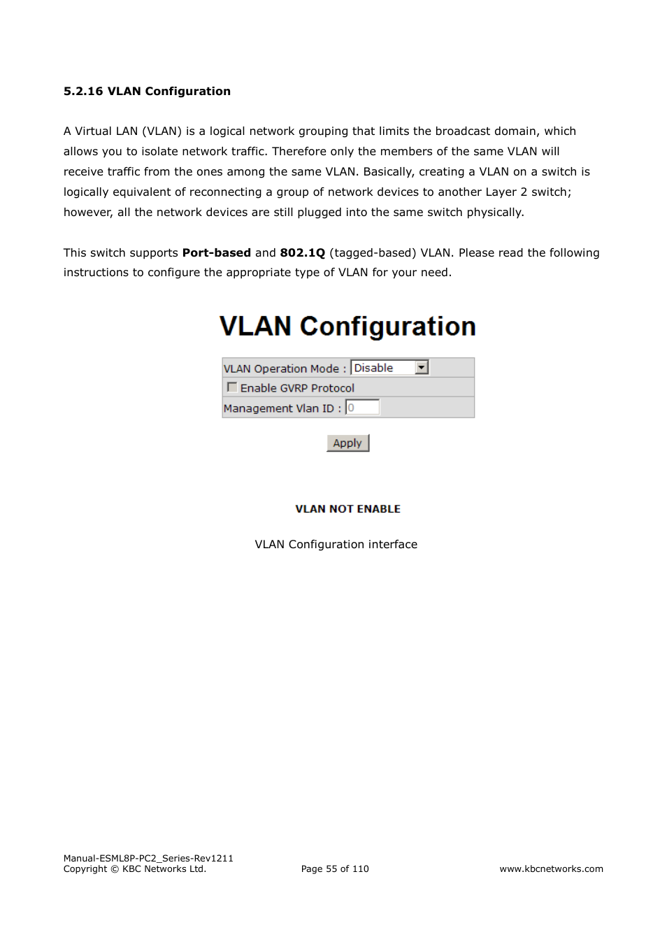 KBC Networks ESML8P-PC2 User Manual | Page 55 / 110