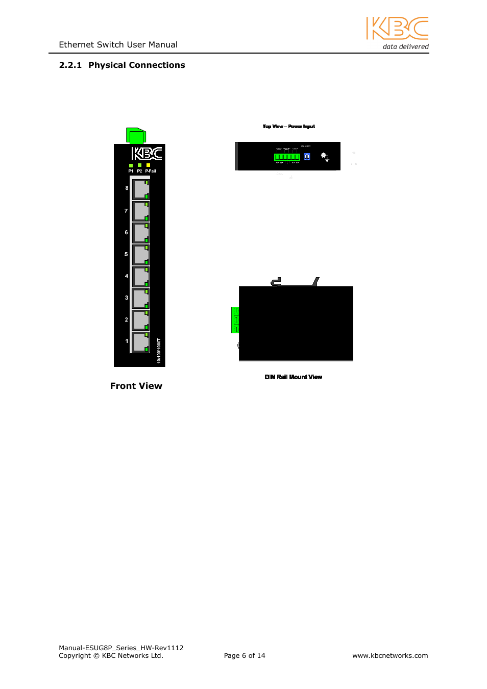 KBC Networks ESUG8P User Manual | Page 6 / 14