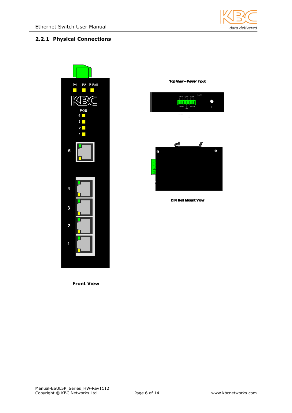 KBC Networks ESUL5P User Manual | Page 6 / 14
