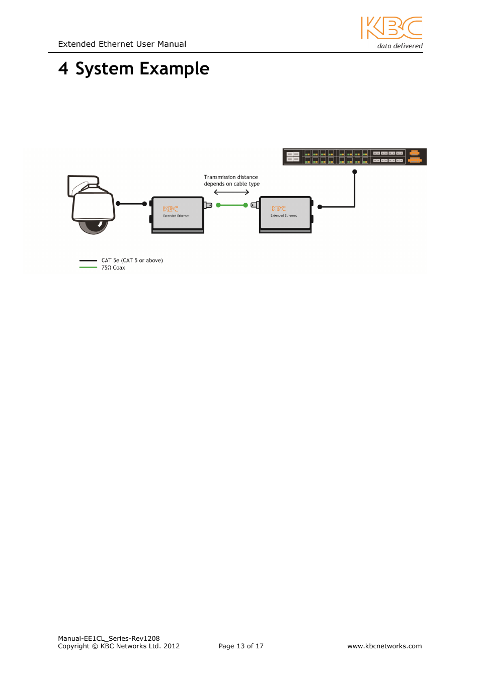 4 system example | KBC Networks EE1CL User Manual | Page 13 / 17