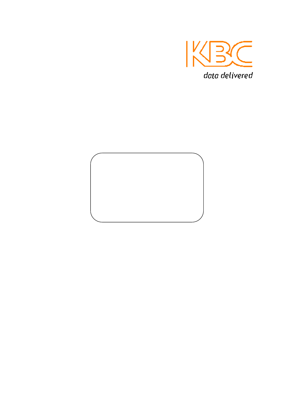 KBC Networks 3U Chassis Transceiver User Manual | 40 pages