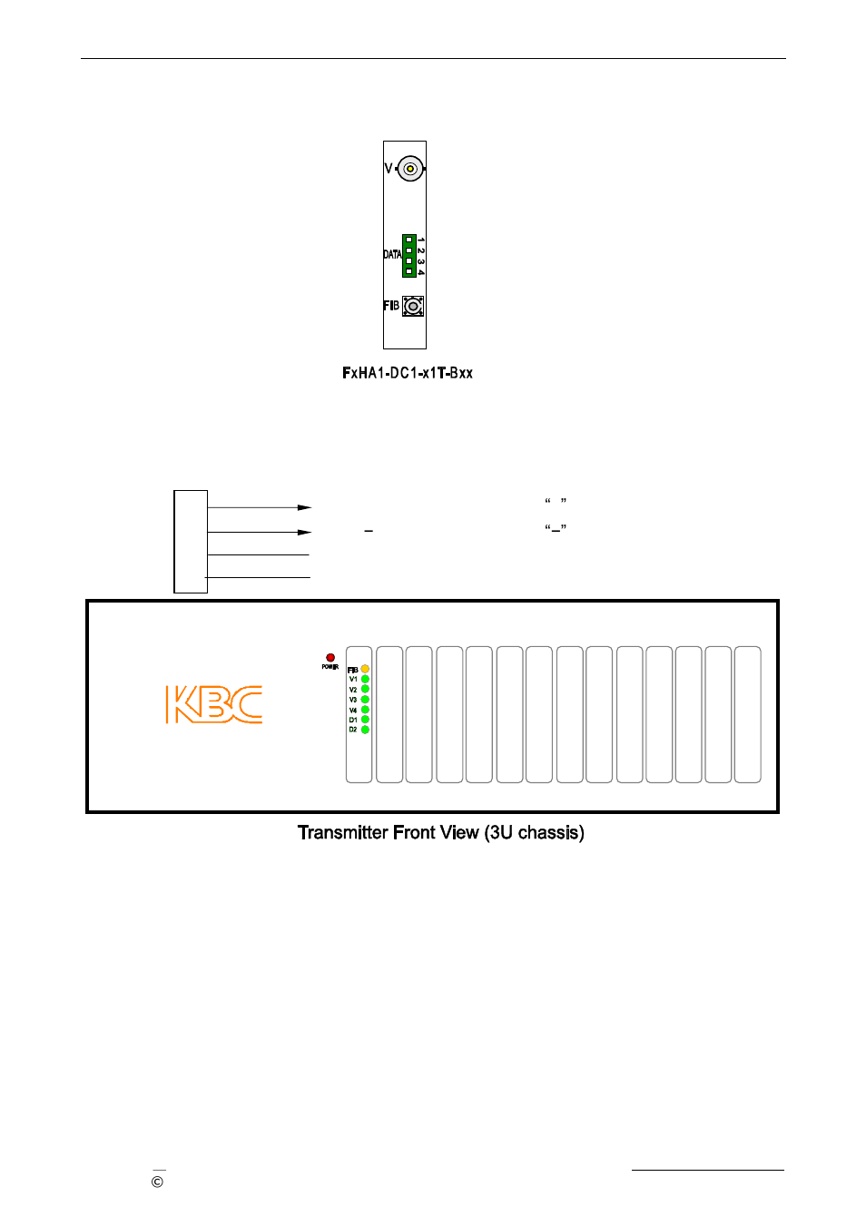 2 10 bit video transmitter with return data | KBC Networks 3U Chassis Transceiver User Manual | Page 11 / 40