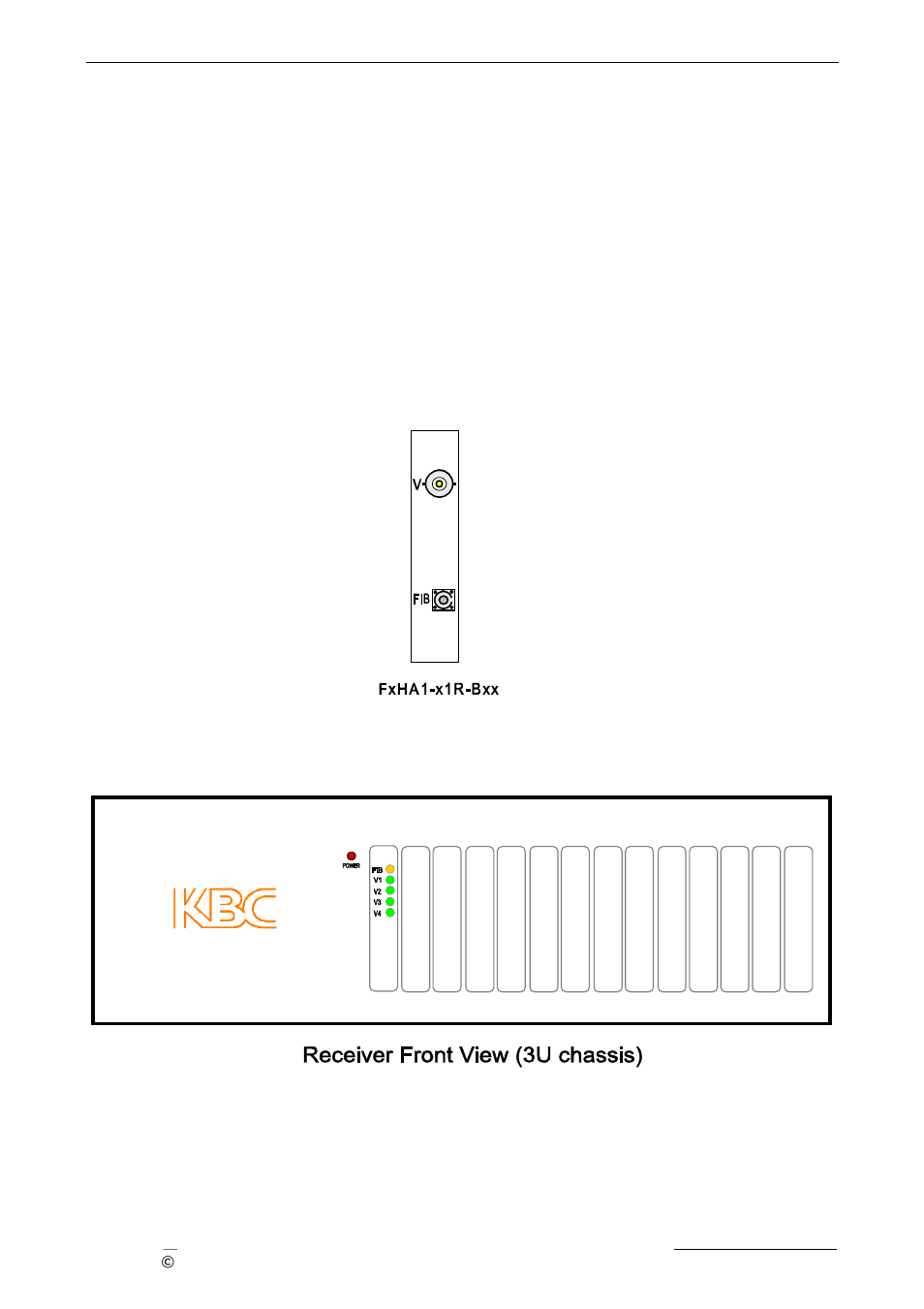 2 10 bit video receiver | KBC Networks 3U Chassis Transceiver User Manual | Page 20 / 40