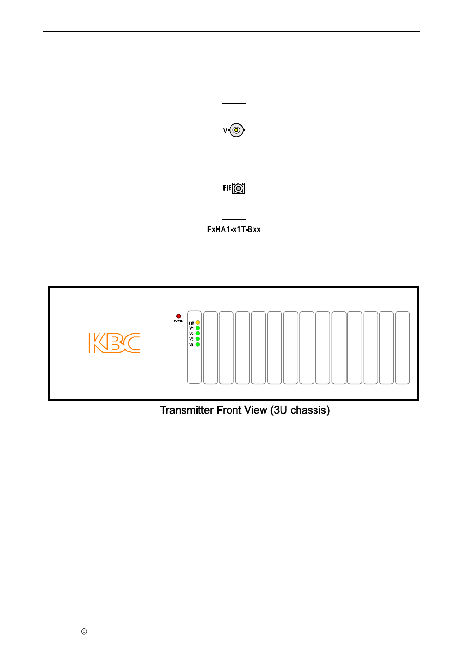 2 10 bit video transmitter, 2 video multiplexer transmitter | KBC Networks 3U Chassis Transceiver User Manual | Page 8 / 40