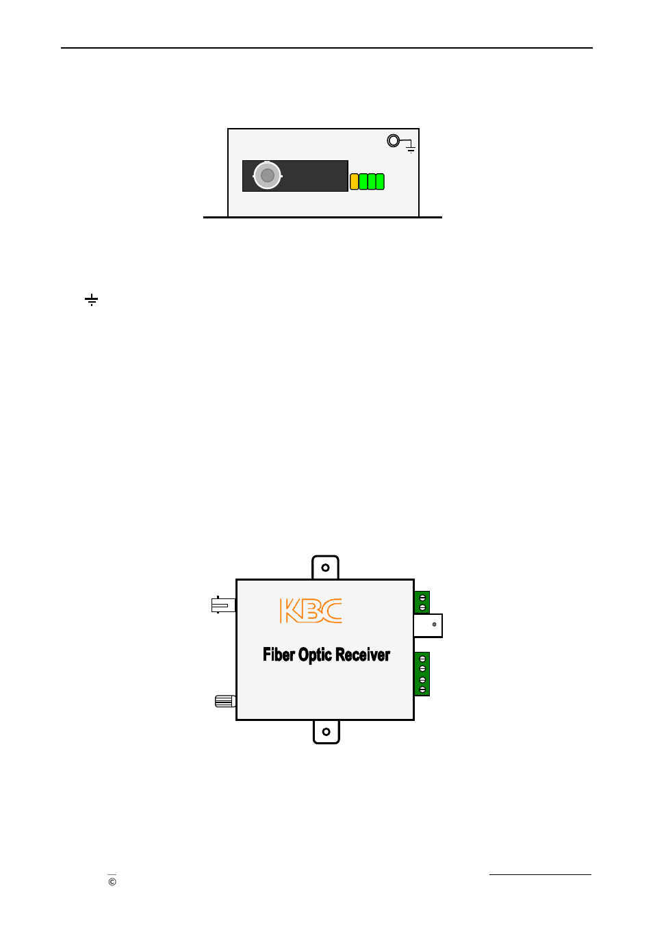 Compact transceiver user manual, Receiver top view | KBC Networks Compact Transceiver User Manual | Page 21 / 36