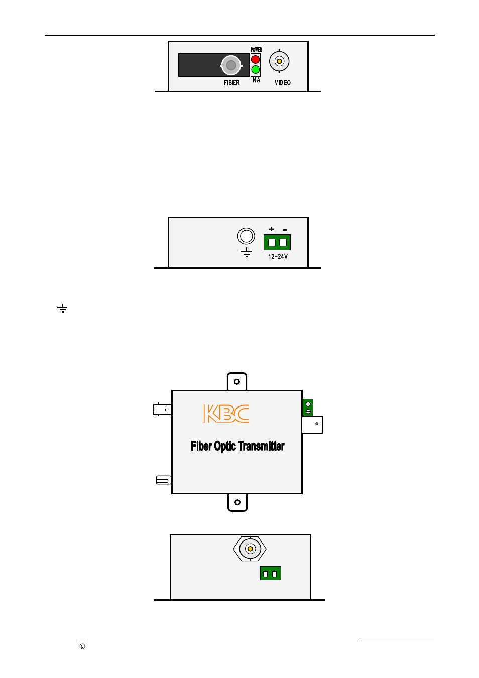 2 10 bit video transmitter | KBC Networks Compact Transceiver User Manual | Page 8 / 36