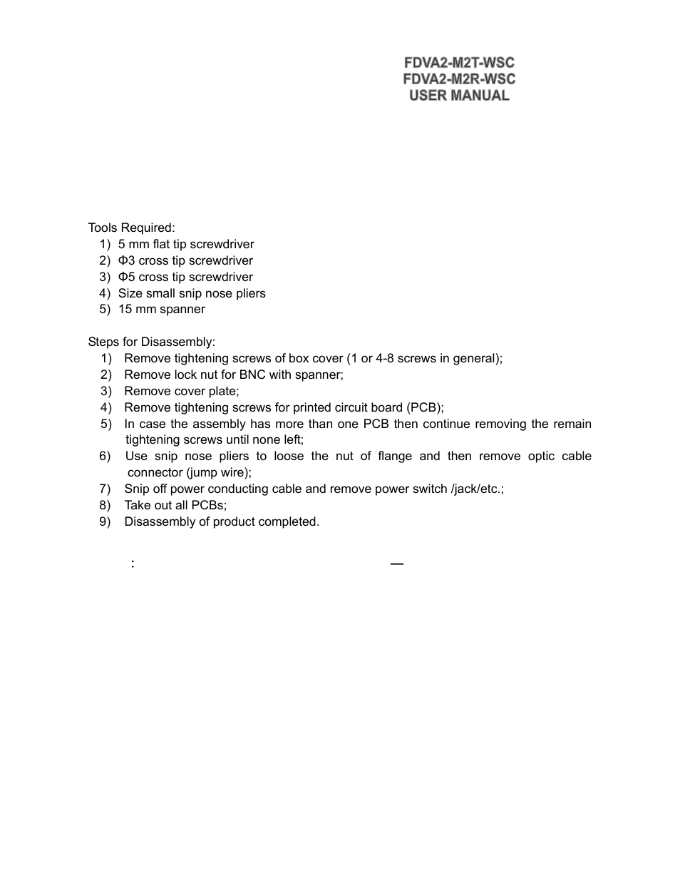 KBC Networks FDVA2-M2T-R-WSC User Manual | Page 5 / 11