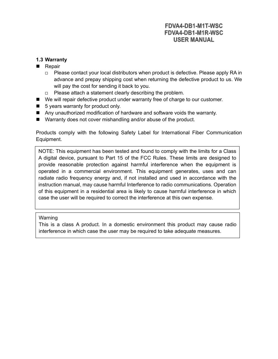 KBC Networks FDVA4-DB1-M1T-R-WSC User Manual | Page 5 / 14