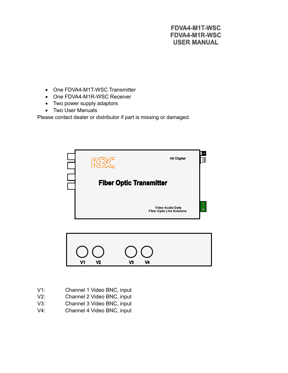 2 installation | KBC Networks FDVA4-M1T-R-WSC User Manual | Page 6 / 11