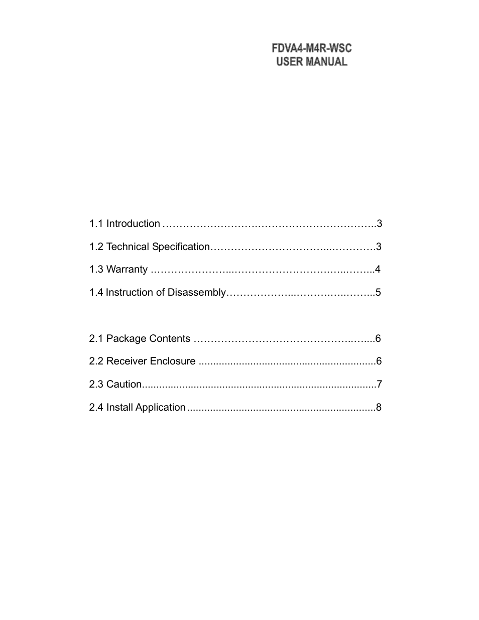 KBC Networks FDVA4-M4R-WSC User Manual | Page 2 / 9