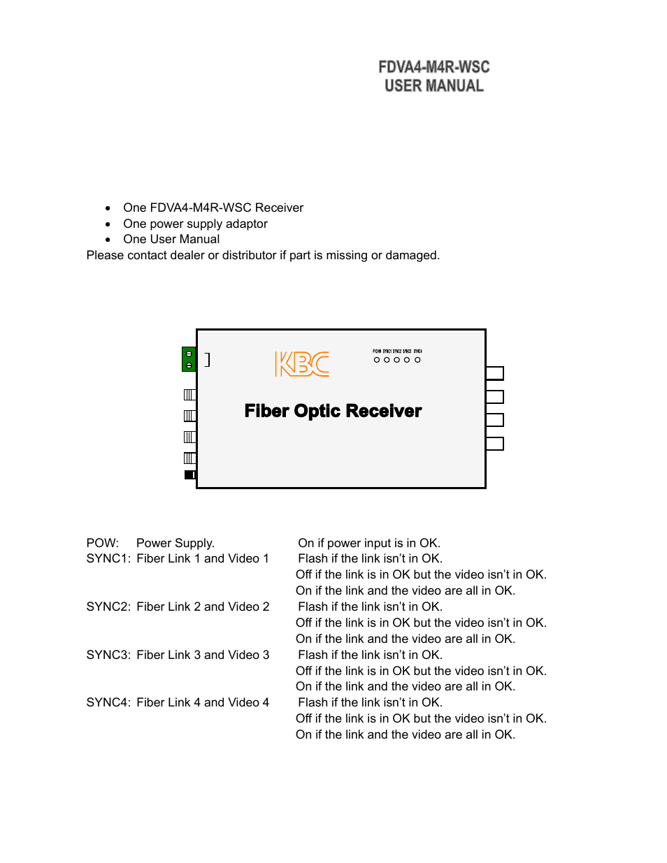 2 installation | KBC Networks FDVA4-M4R-WSC User Manual | Page 6 / 9