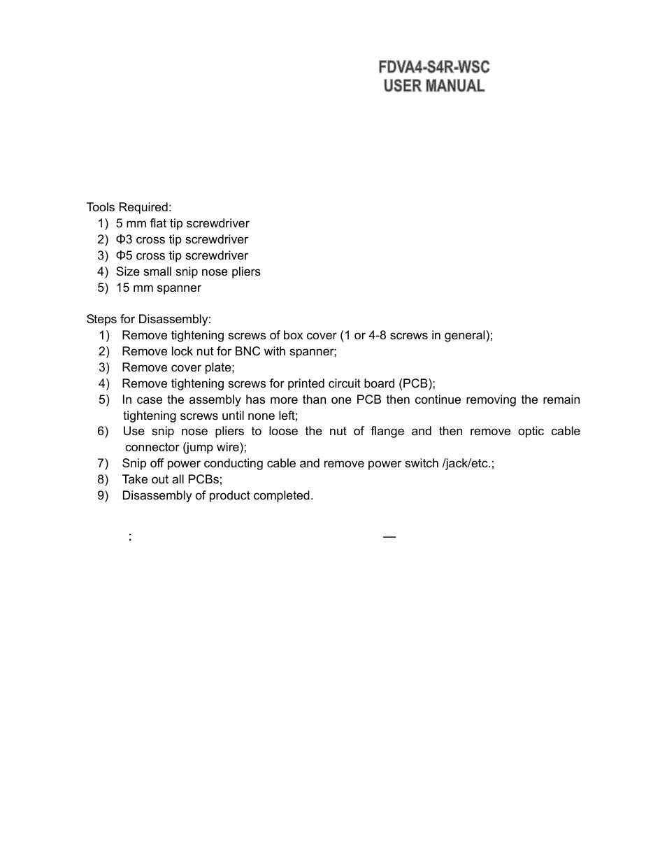 KBC Networks FDVA4-S4R-WSC User Manual | Page 5 / 9