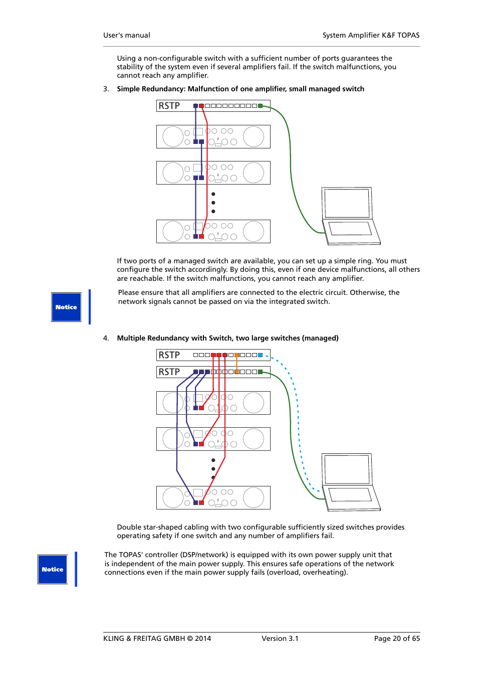 Ip address assignment | KLING & FREITAG K&F TOPAS User Manual | Page 20 / 65