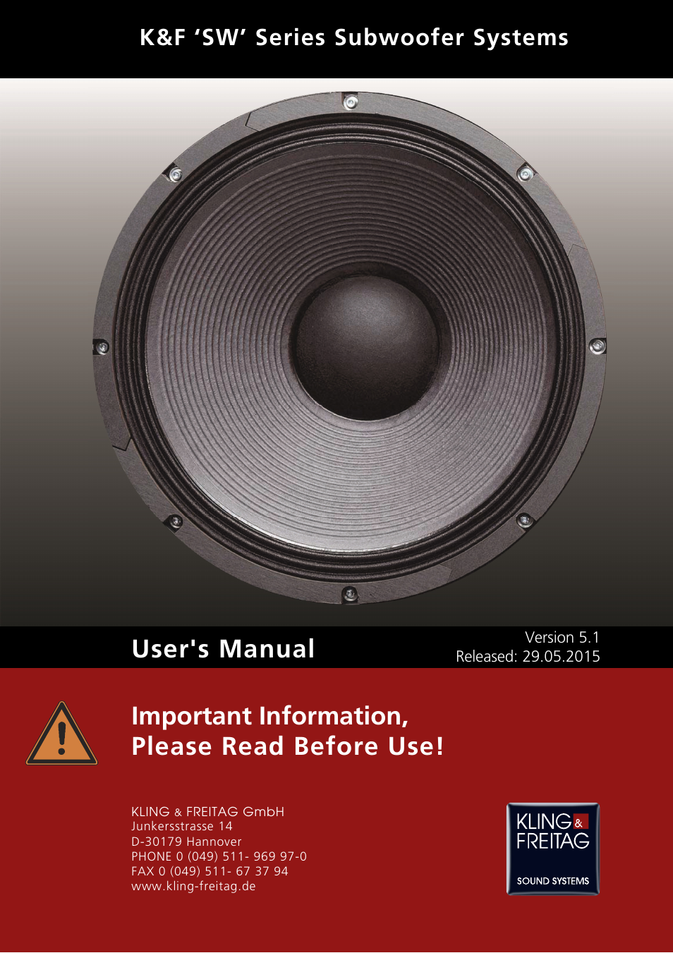 KLING & FREITAG K&F SWi 118E User Manual | 45 pages