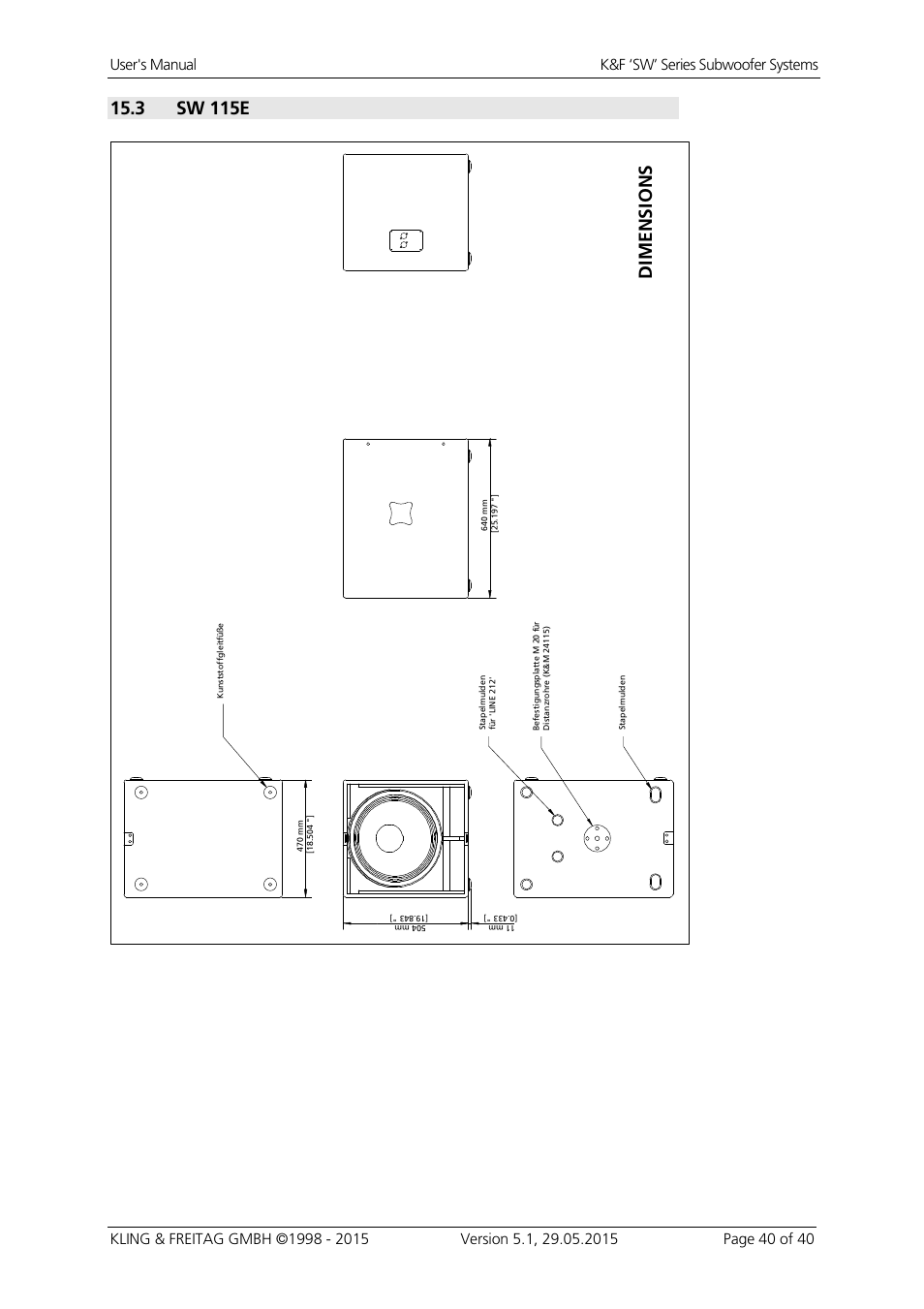 3 sw 115e | KLING & FREITAG K&F SWi 118E User Manual | Page 40 / 45