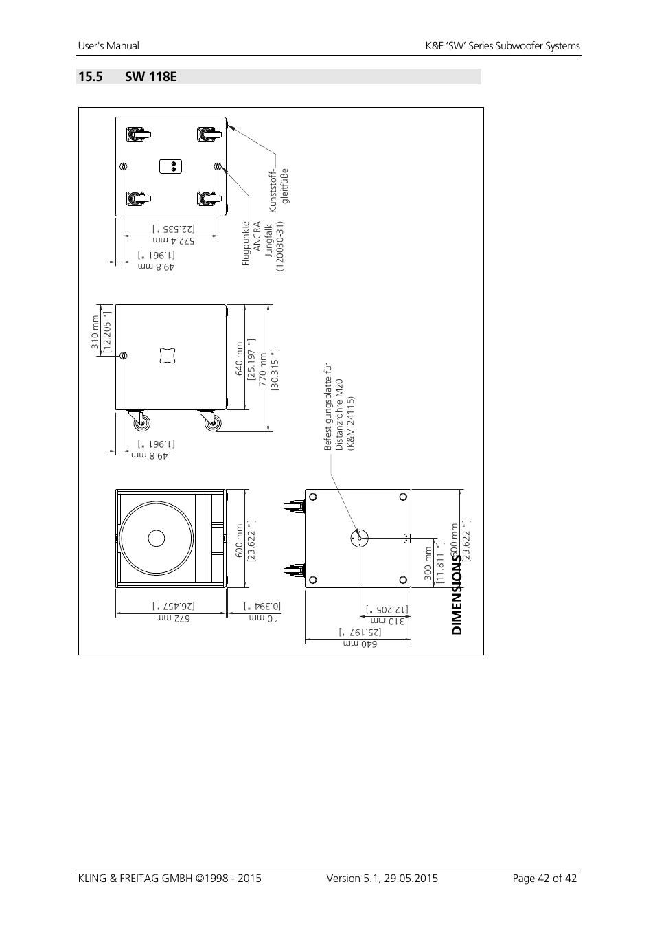 5 sw 118e | KLING & FREITAG K&F SWi 118E User Manual | Page 42 / 45