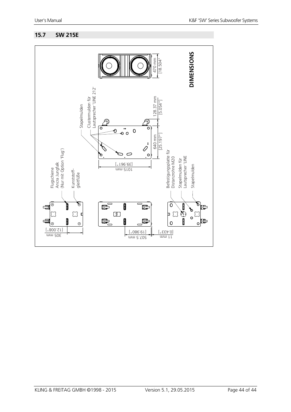7 sw 215e | KLING & FREITAG K&F SWi 118E User Manual | Page 44 / 45