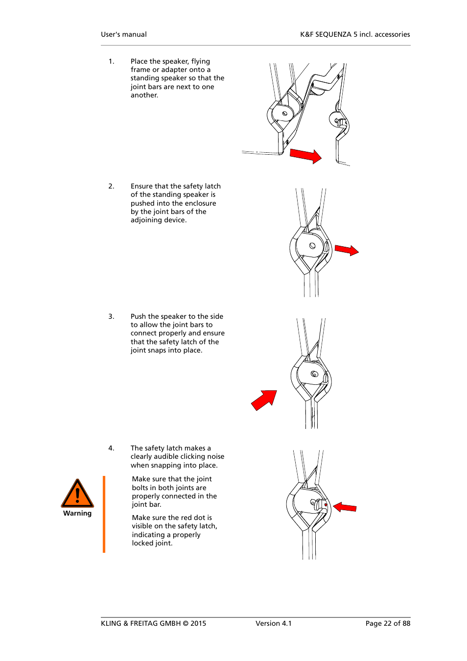 KLING & FREITAG K&F SEQUENZA 5 W User Manual | Page 22 / 88