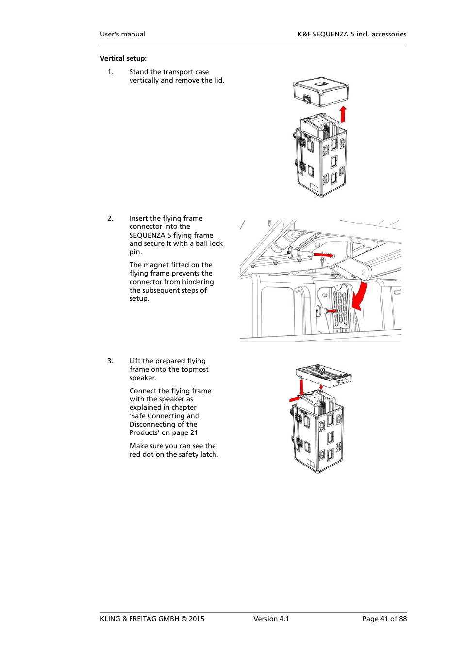 KLING & FREITAG K&F SEQUENZA 5 W User Manual | Page 41 / 88