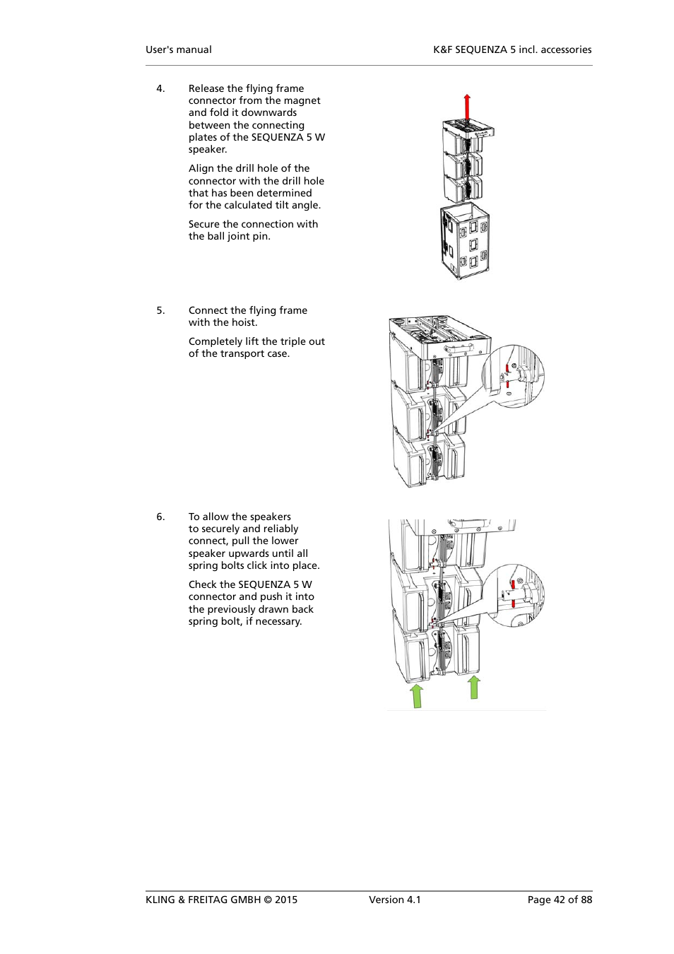 KLING & FREITAG K&F SEQUENZA 5 W User Manual | Page 42 / 88