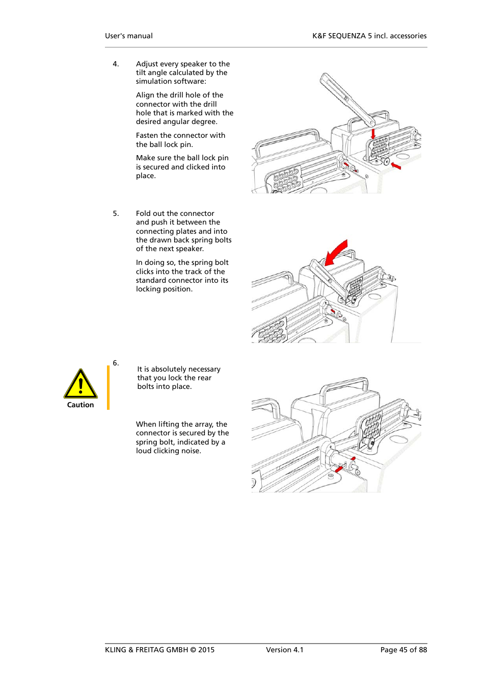 KLING & FREITAG K&F SEQUENZA 5 W User Manual | Page 45 / 88