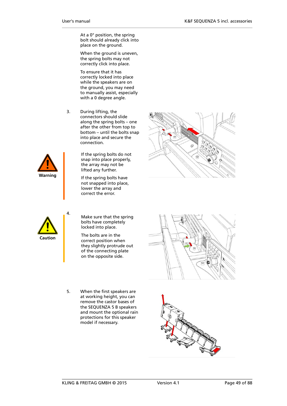 KLING & FREITAG K&F SEQUENZA 5 W User Manual | Page 49 / 88