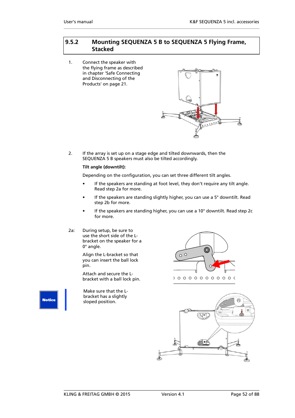 KLING & FREITAG K&F SEQUENZA 5 W User Manual | Page 52 / 88