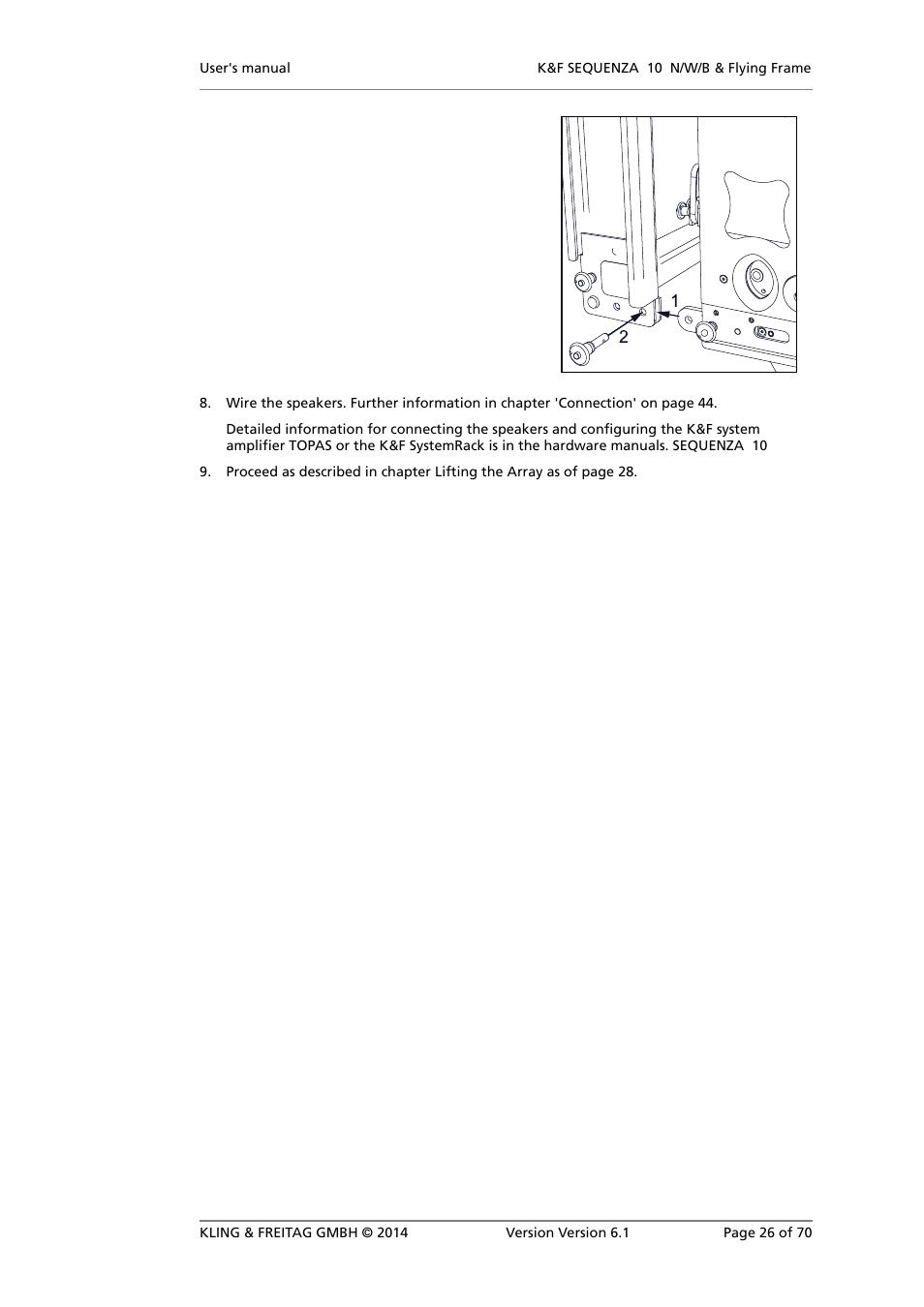 KLING & FREITAG K&F SEQUENZA 10 W User Manual | Page 26 / 70