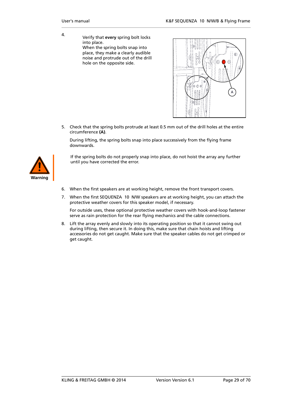 KLING & FREITAG K&F SEQUENZA 10 W User Manual | Page 29 / 70