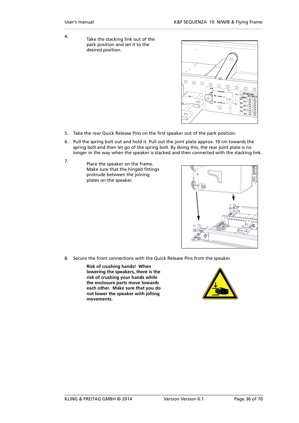 KLING & FREITAG K&F SEQUENZA 10 W User Manual | Page 36 / 70