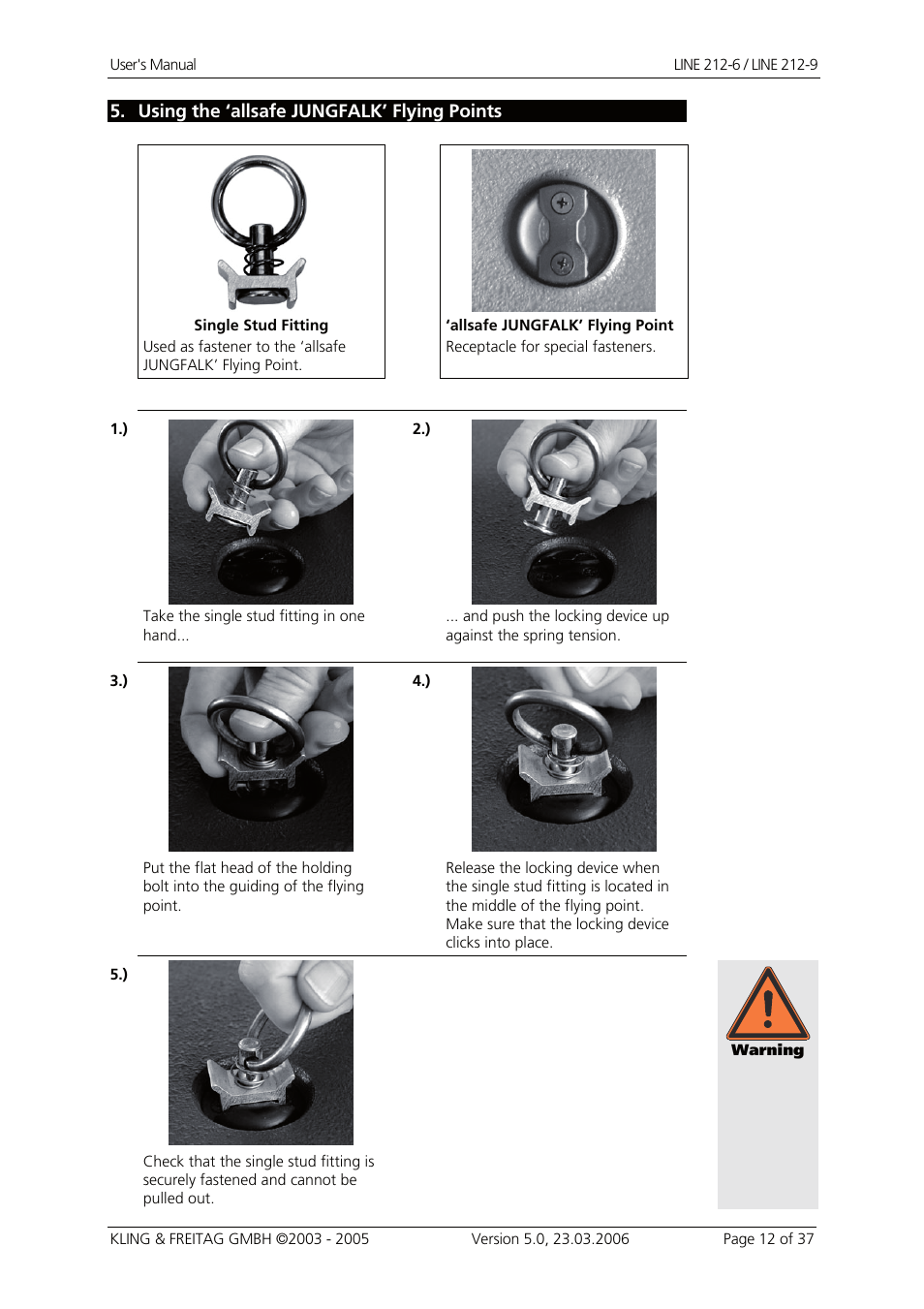 Using the ‘allsafe jungfalk’ flying points | KLING & FREITAG K&F Line 212-9 User Manual | Page 12 / 37