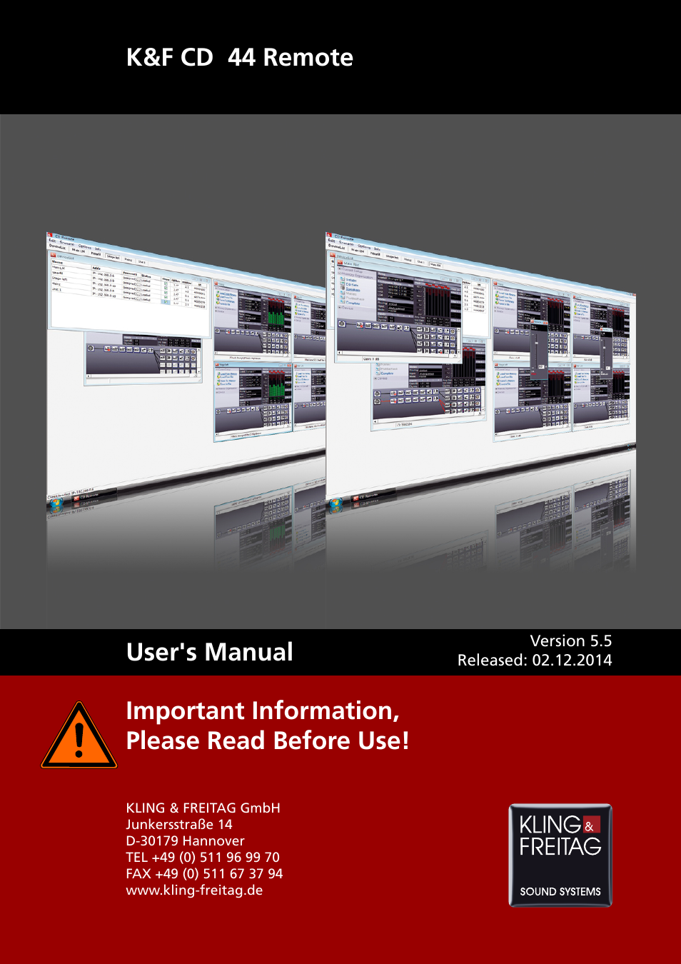 KLING & FREITAG K&F CD Remote User Manual | 50 pages