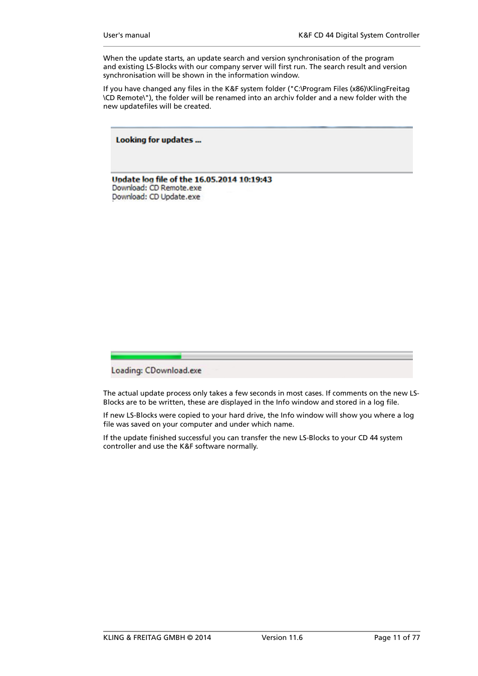 KLING & FREITAG K&F CD 44 Digital System controller User Manual | Page 11 / 77