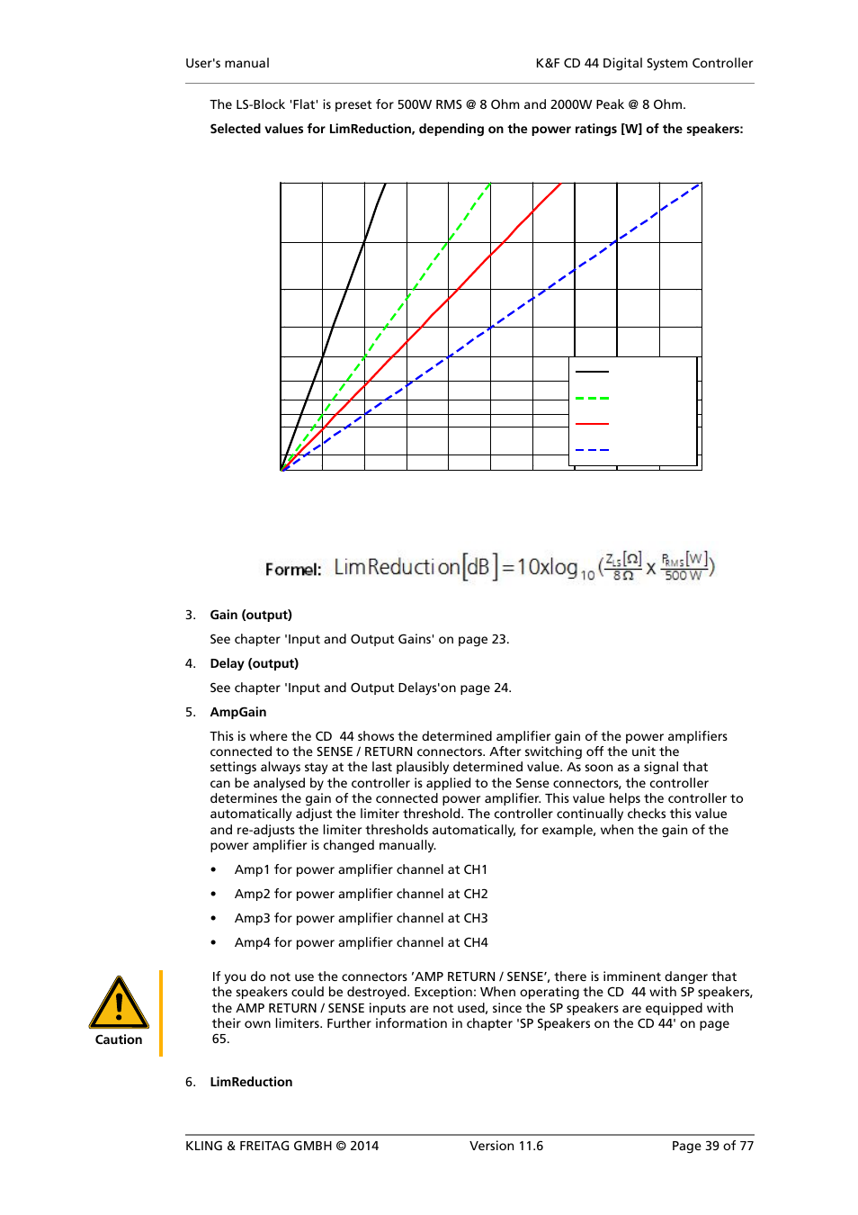 KLING & FREITAG K&F CD 44 Digital System controller User Manual | Page 39 / 77