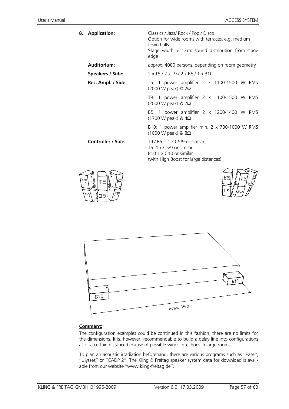 KLING & FREITAG K&F ACCESS T9 User Manual | Page 57 / 60