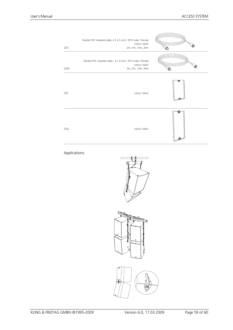 KLING & FREITAG K&F ACCESS T9 User Manual | Page 59 / 60