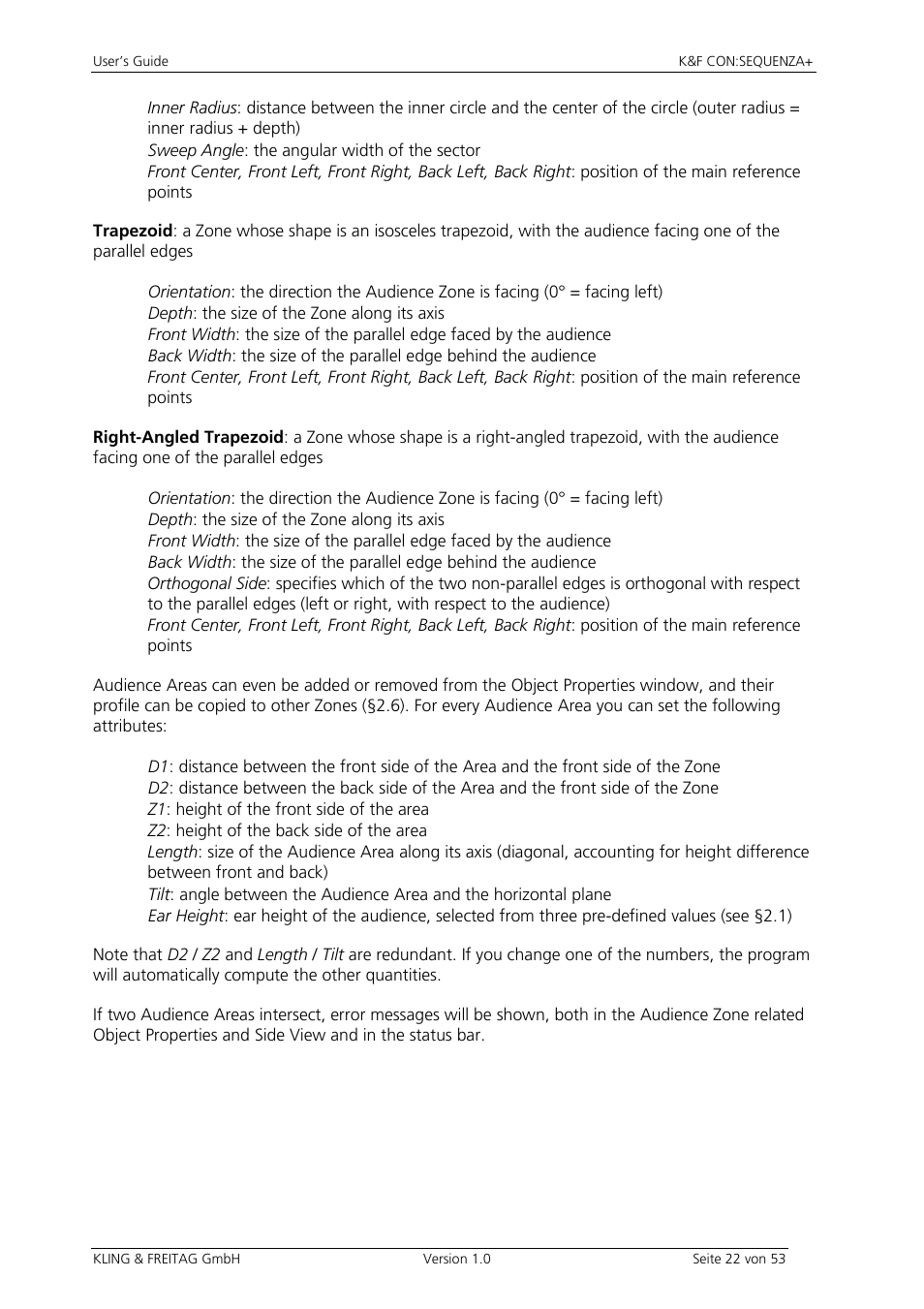 KLING & FREITAG CON:SEQUENZA+K&F User Manual | Page 22 / 53