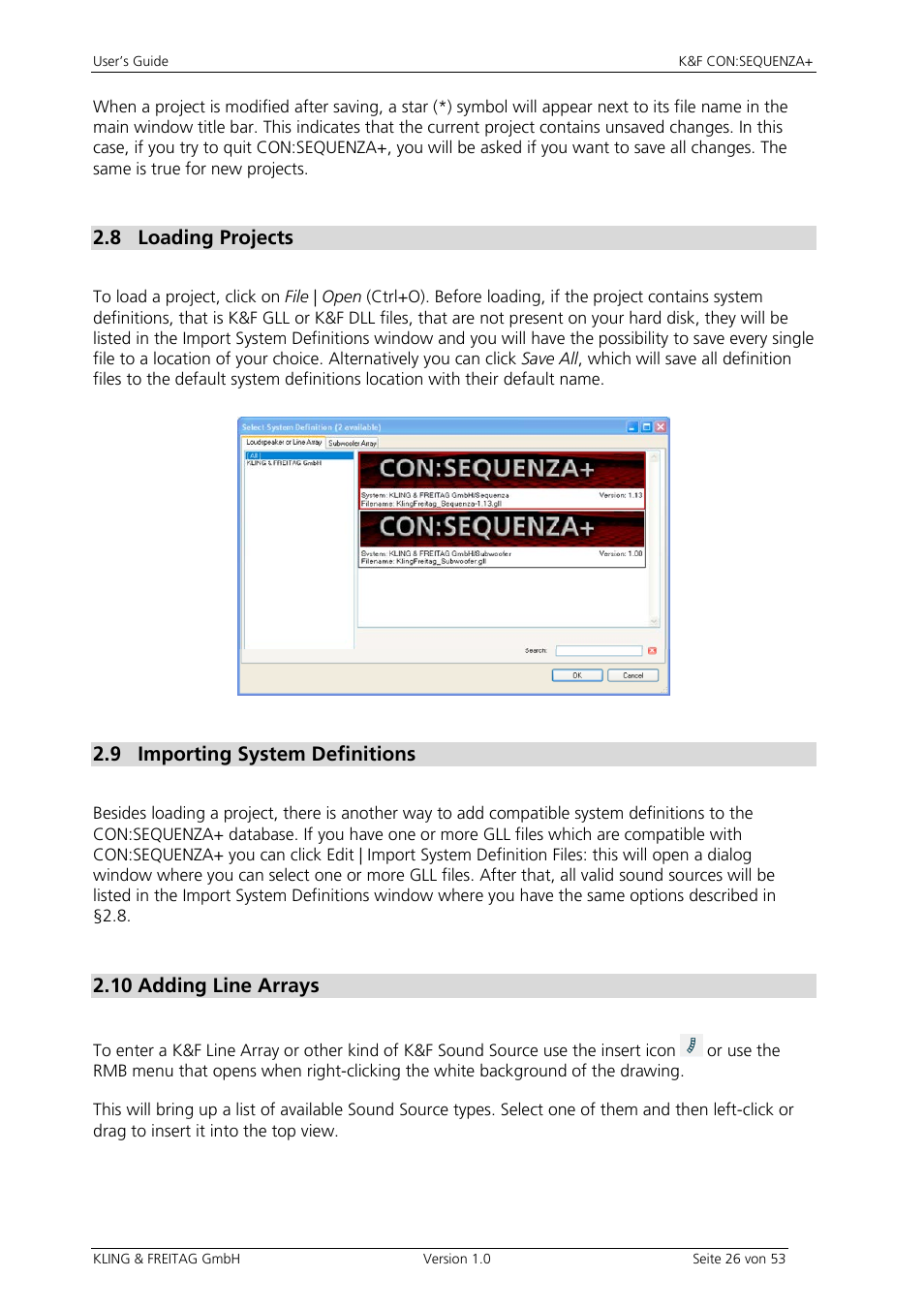 KLING & FREITAG CON:SEQUENZA+K&F User Manual | Page 26 / 53