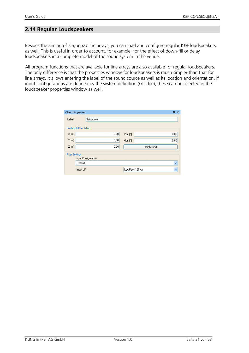 KLING & FREITAG CON:SEQUENZA+K&F User Manual | Page 31 / 53