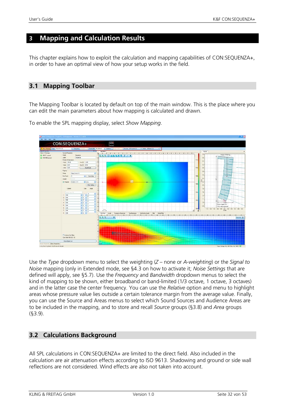 Mapping and calculation results | KLING & FREITAG CON:SEQUENZA+K&F User Manual | Page 32 / 53