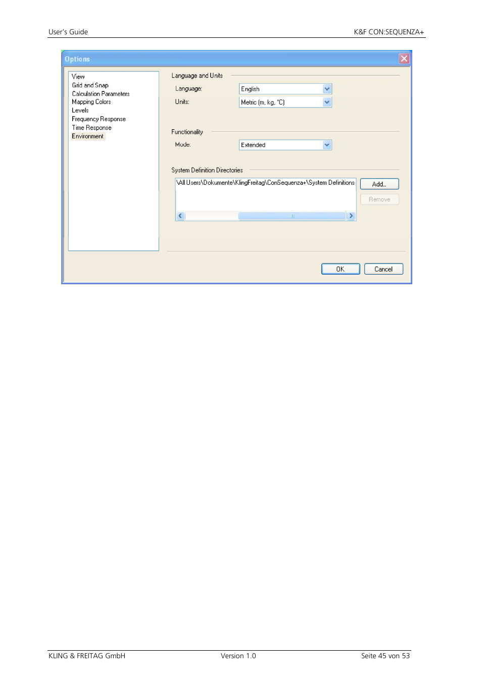 KLING & FREITAG CON:SEQUENZA+K&F User Manual | Page 45 / 53