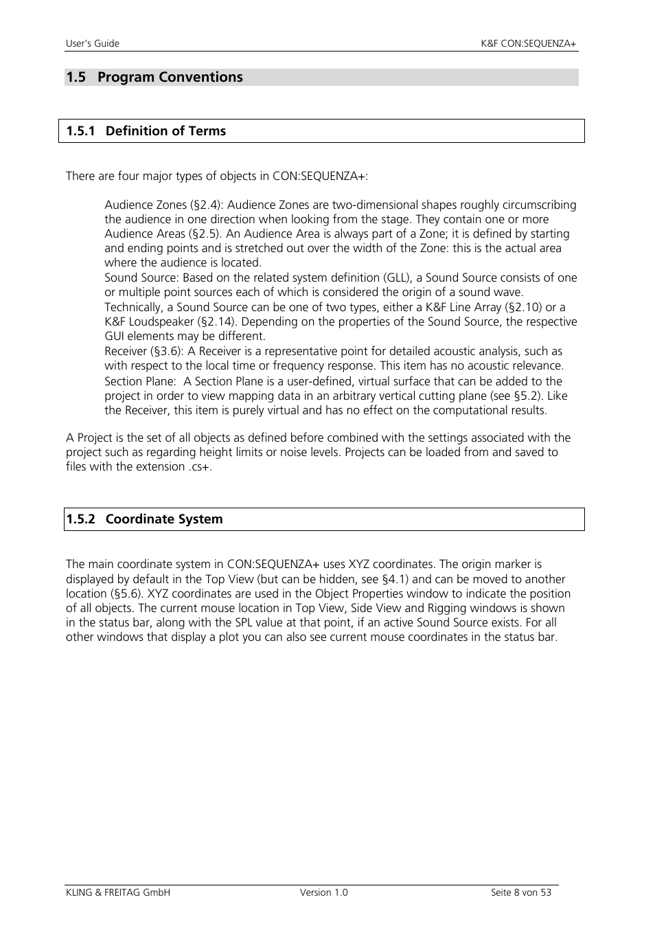 KLING & FREITAG CON:SEQUENZA+K&F User Manual | Page 8 / 53
