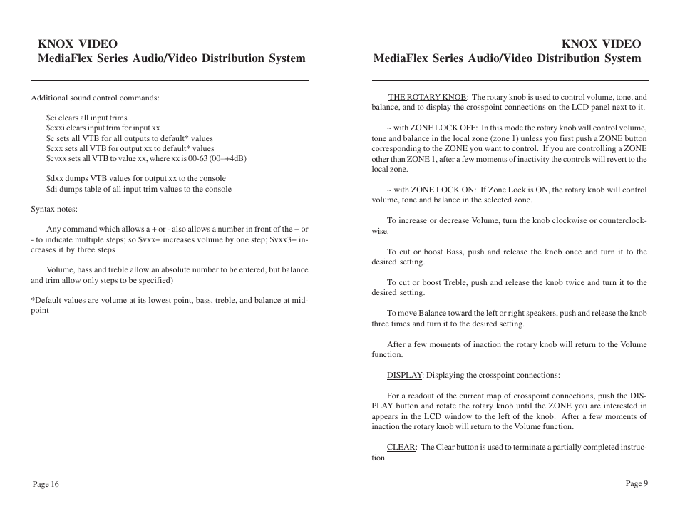 Knox Video Media Flex Series User Manual | Page 14 / 17