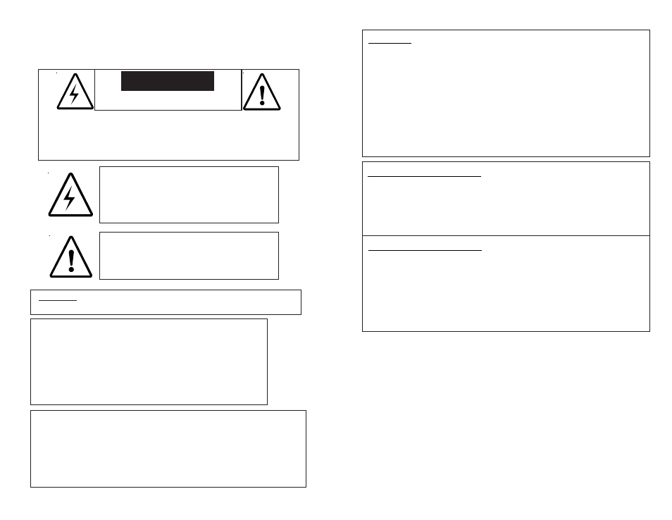 Caution, Warnings, cautions and others | Knox Video RS16x16HB User Manual | Page 2 / 11