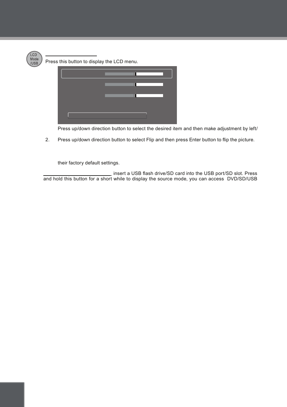 Basic operations, Radio mode, Functions buttons | COBY electronic TFDVD7379 User Manual | Page 20 / 26