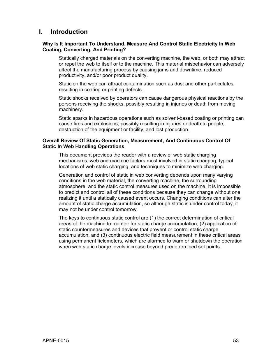 I. introduction | Monroe Electronics Electrostatic Fieldmeter - Static Monitor - model 177A User Manual | Page 54 / 96