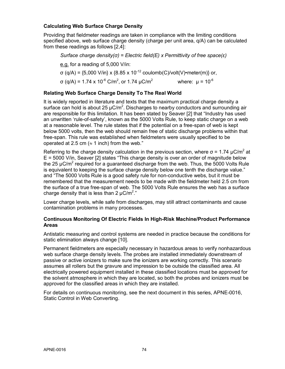 Monroe Electronics Electrostatic Fieldmeter - Static Monitor - model 177A User Manual | Page 75 / 96