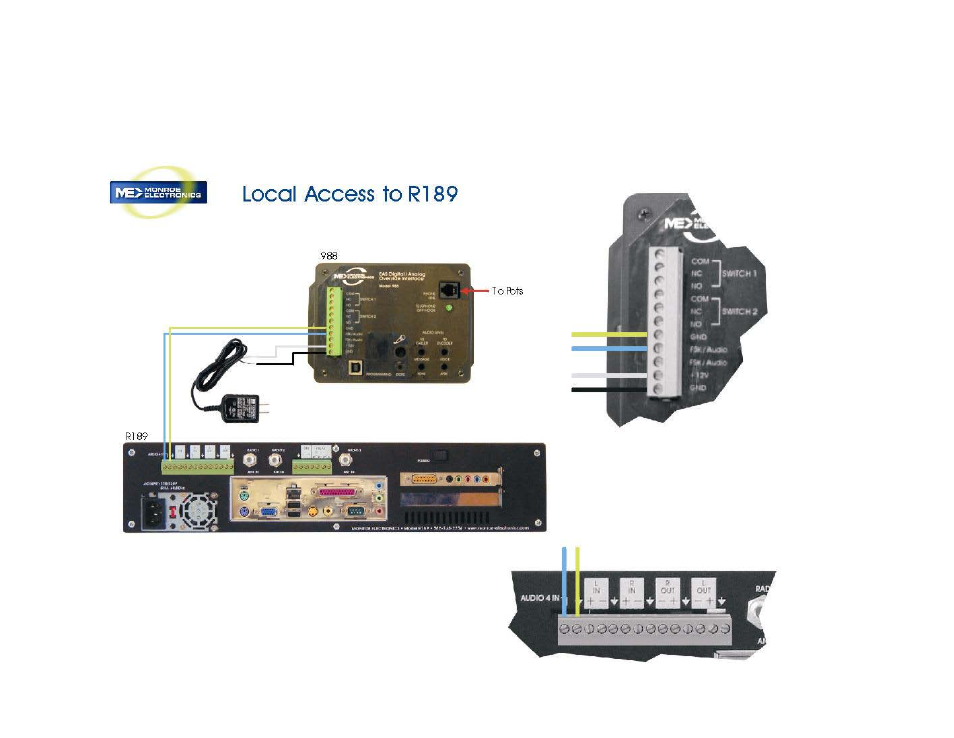 Wiring diagrams | Monroe Electronics 988 User Manual | Page 18 / 19