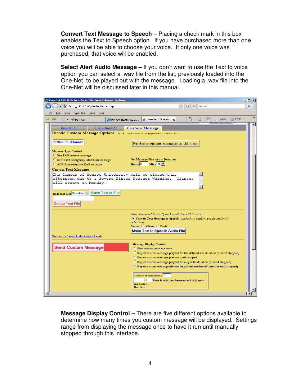 Monroe Electronics CMPlus User Manual | Page 6 / 8