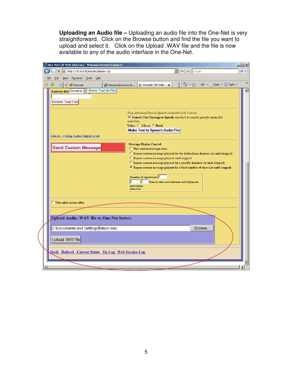 Monroe Electronics CMPlus User Manual | Page 7 / 8